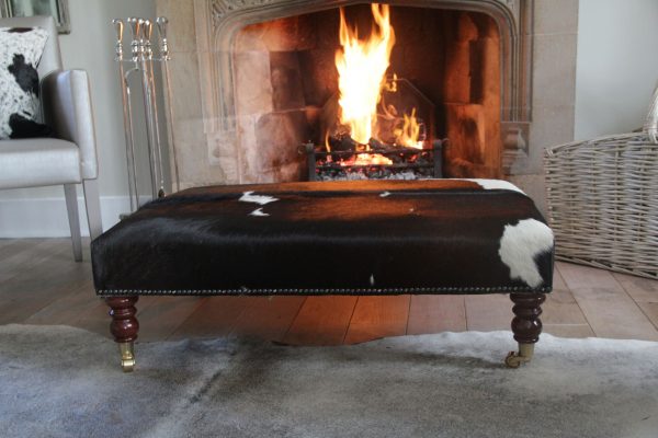 The Ultimate Footstool – The Cowhide Footstool